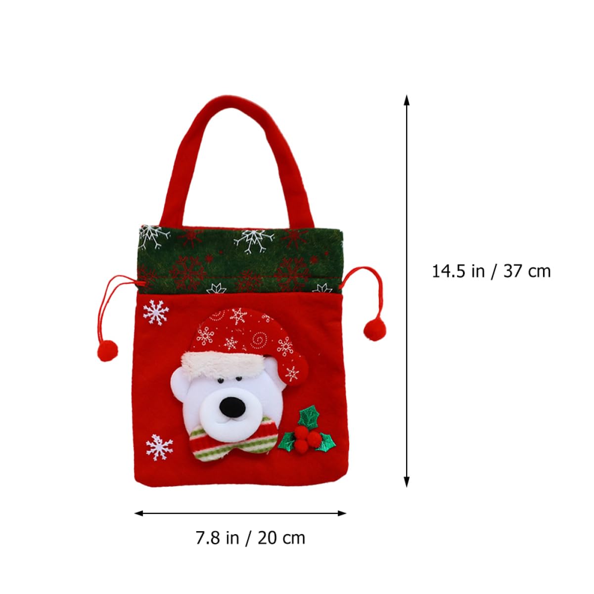Didiseaon 8pezzi Sacchetti Di Natale Con Motivi Di Cartoni Animati Tote Pratico Per Caramelle Sacchetti Portatili Per Feste e Organizzazione Domestica