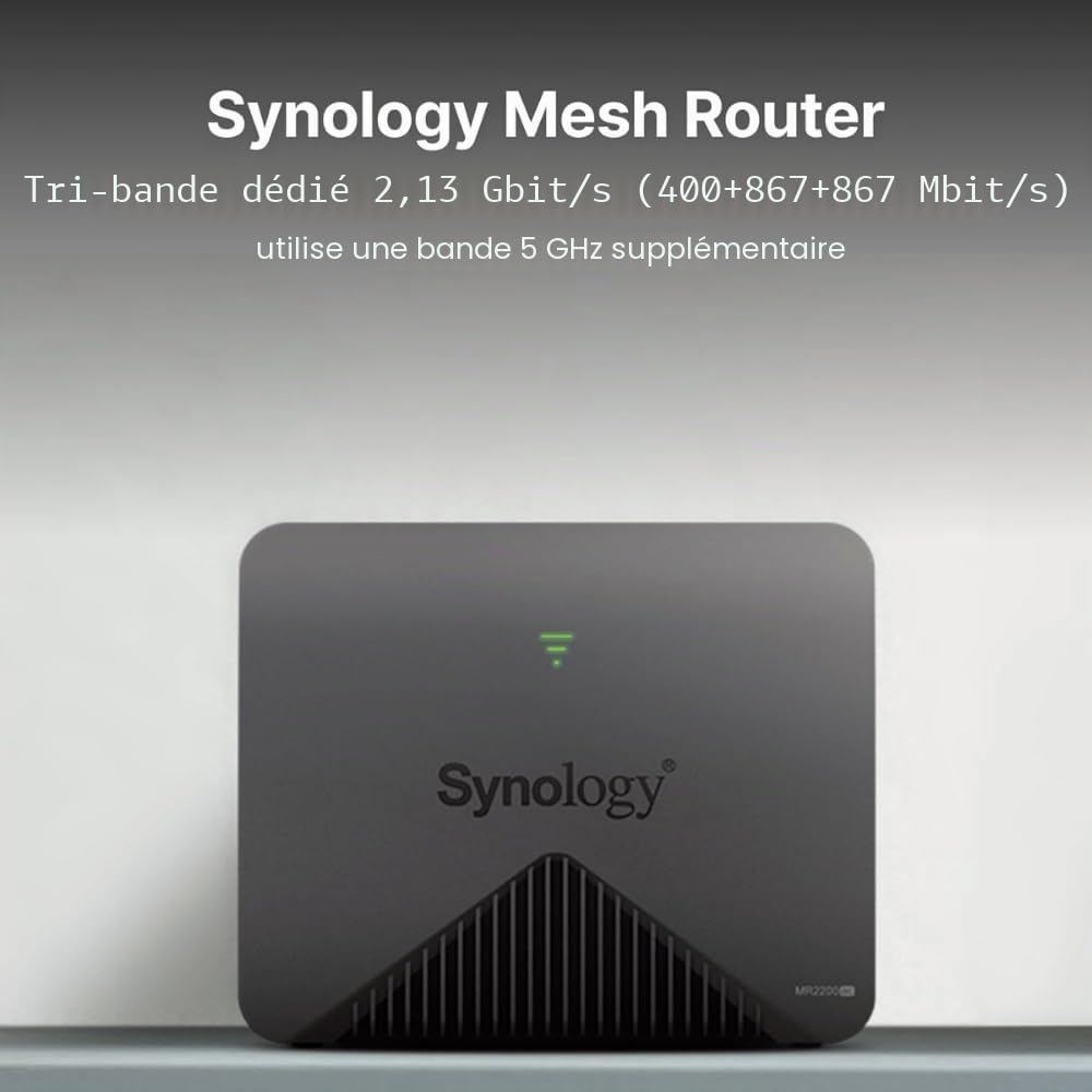 Synology MR2200ac Wireless Mesh Router,Black