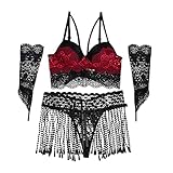 Taotanxi Roll Play Lingerie for Women Sexy Naughty Play His And Hers Lingerie Sets Lingerie Bodysuit for Women Sexy Hot Sexy Bra and Panty Sets Gothic Lingerie for Women Naughty Black