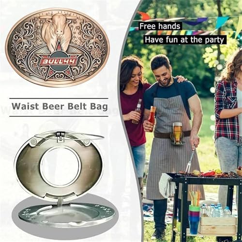 Porte-bouteille ceinture robuste et clip boisson compact multi-usage extérieur