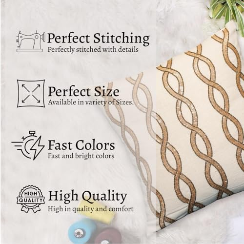 Image of Hand Beaded Sequins Patchwork Embroider Cushion Covers | Decorative Sofa Cushion Cover | 18X18 Inches Cotton Cushion Covers for Bedroom and Living Room (Set of 1, 18 * 18)