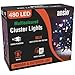 Price comparison product image ANSIO® Christmas Lights 480 LED 6m/20ft Cluster Christmas Tree Lights for Indoor & Outdoor Multicoloured Decorations Fairy Lights with Timer for Xmas Garden Bedroom & Party | Mains Powered Green Cable