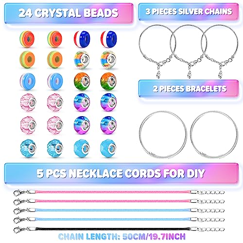 Biib Arts And Crafts For Kids Ages 8-12, Jewelry Making Kit For Girls 8-12, Unicorns Gifts For Girls 6-12, Toys For Girls Ages 8-12, Charm Bracelet Making Kit For Girls, Gifts For 5-9 Year Old Girls #TOP4