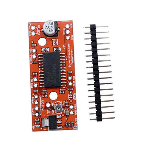 Diymore 2pcs V44 A3967 EasyDriver Shield 7V-30V Stepper Motor Driver for Arduino EK1204 Support 4/6/8 Wires Stepper