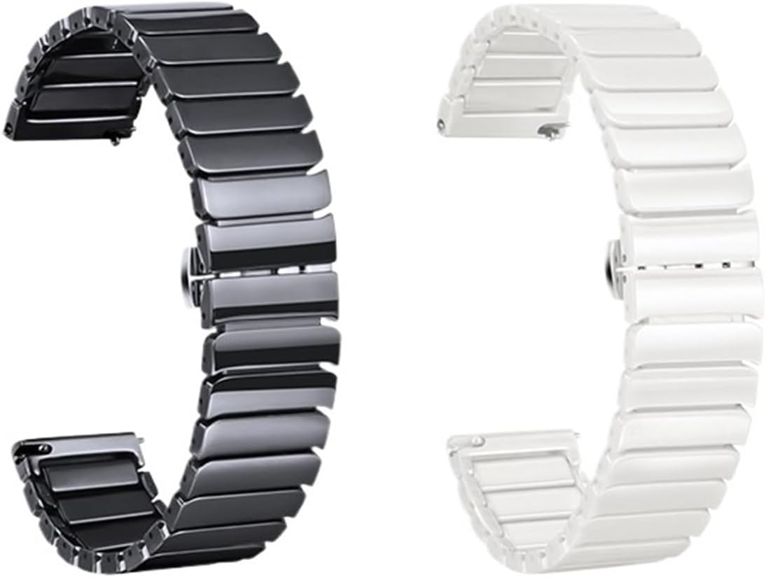 Ceramic Watch Band 20mm 22mm Women Men Replacement Band Universal Watch Band Watch Bracelet Suitable For Traditional Or Smart Watch
