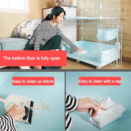 Cages pour chats modulables à 3 niveaux avec abri imperméable