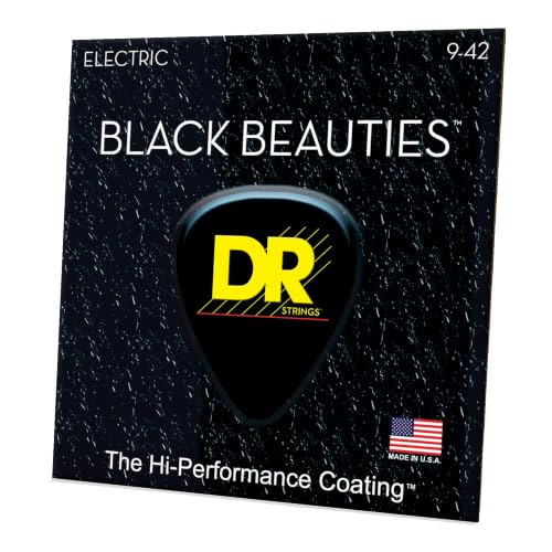DR String BKE-9 Black Beauties Set di corde per chitarra elettriche