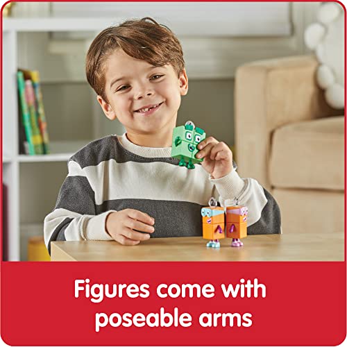 Hand2Mind Numberblocks Four And The Terrible Twos, Toy Figures Collectibles, Small Cartoon Figurines For Kids, Mini Action Figures, Character Figures, Play Figure Playsets, Imaginative Play Toys #TOP2