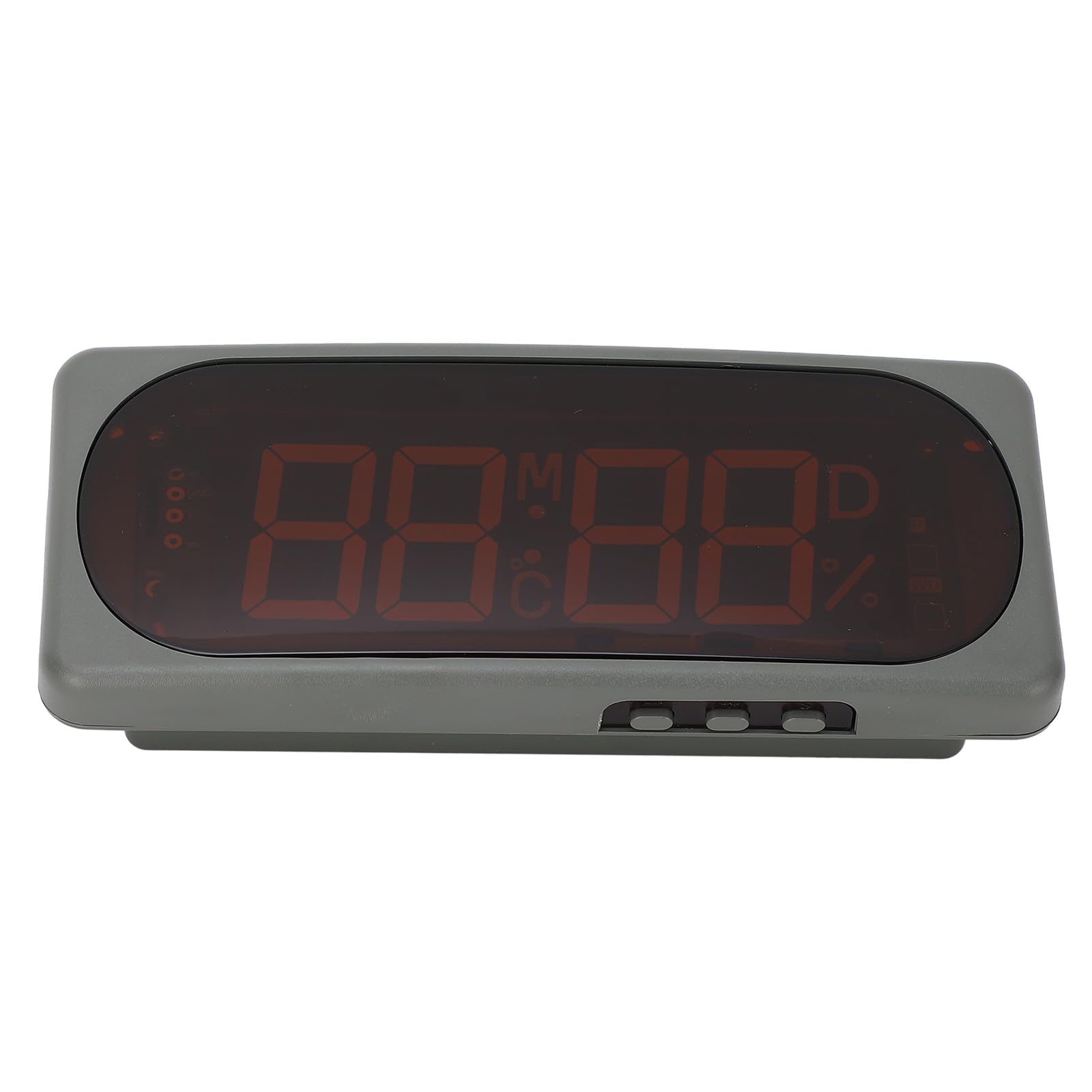 Haofy Reloj Digital de Temperatura y Humedad para Coche, Estable y Preciso para Vehículos Yates ABS DC24V