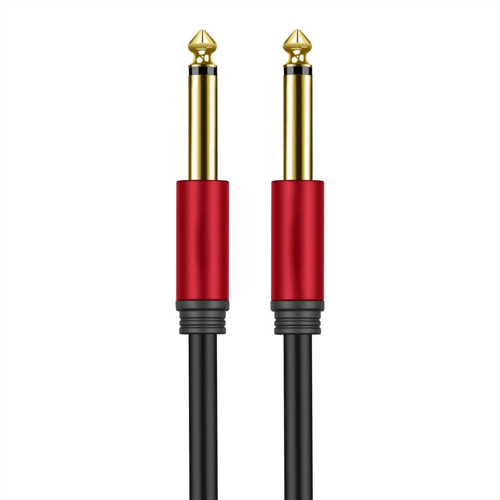 Professionelles Gitarren-Audiokabel Gitarrenkabel-Klinkenstecker, 6,5 Mm, 6,35 Mm, 1/4 Zoll Stecker Auf Stecker, Bass-Tastatur-Instrumentenkabel Für Elektrische Mandoline (Color : D, Size : 10m)