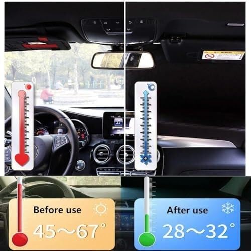 Tendine Parasole Auto Parasole per parabrezza auto Per Peugeot Expert 2016+, colore: A/SLIVER Tenda parasole(‎A/SLIVER)