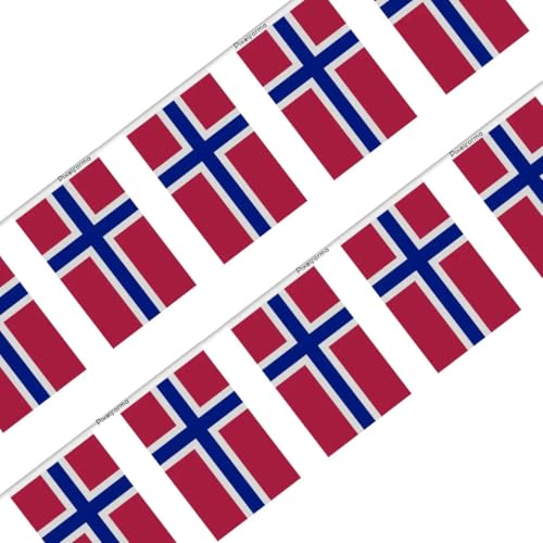 Guirlande drapeau île Bouvet 14x21cm 50 pièces pour réussir votre décoration