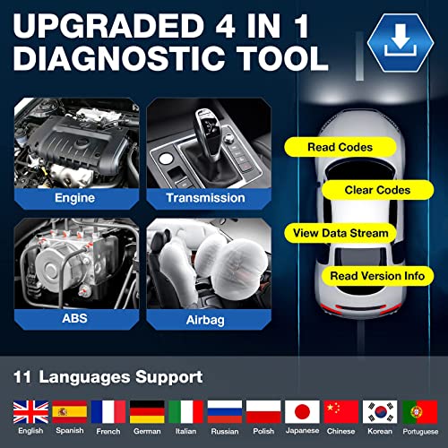 2023 Newest Launch Crp129E Code Reader Oil/Epb/Sas/Tpms/Dpf/Bms/Throttle Reset,Injector Coding Diagnostic Scanner,Lifetime Free Online Update,Abs Srs Tcm Engine Obd2 Scanner,Auto Vin + Tpms Tool #TOP2