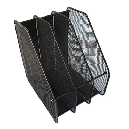 Preisvergleich Produktbild PIXNOR Stehsammler Zeitungsständer Zeitschriftensammler Magazinständer 3 Fächer