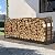 Kendane 8FT Firewood Rack Outdoor, Heavy Duty Adjustable Firewood log Storage & Holder, Wood Pile Lumber Storage Rack Stacking Outside for Courtyard Patio.