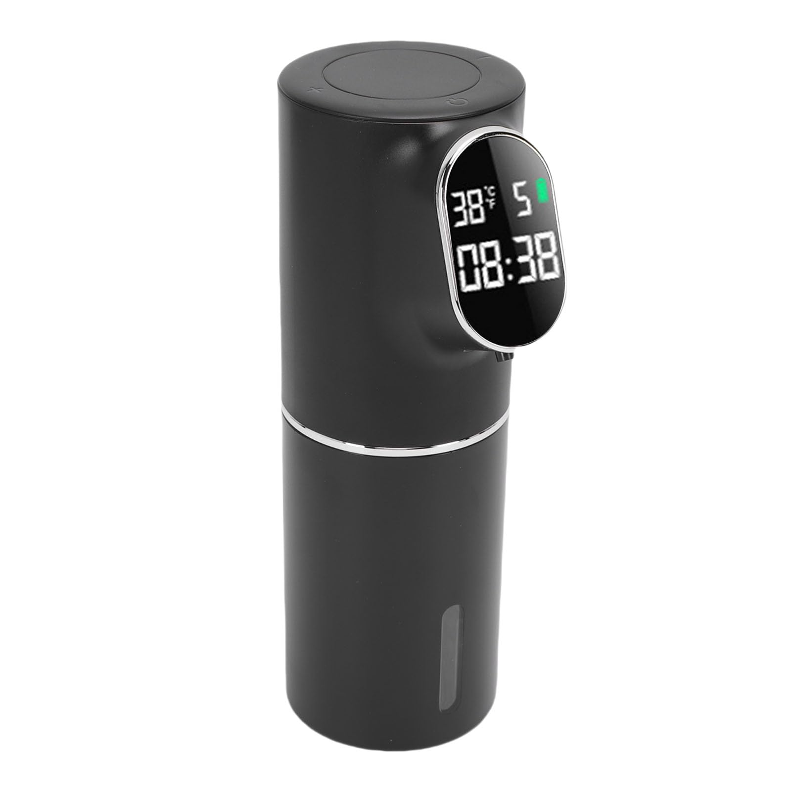 Dispensador automático de jabón espumoso Dispensador eléctrico de jabón de Manos sin Contacto Recargable por USB con Sensor Inteligente 320 ml Gran Capacidad para Cocina Baño (Negro)