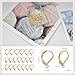 MICROAMOY 100Pcs 14K Gold Filled Leverback Earwires French Earring Hooks,Hypoallergenic Dangle Ear Wire Findings for DIY Jewelry Making Supplies (Gold-French Earring Hooks)