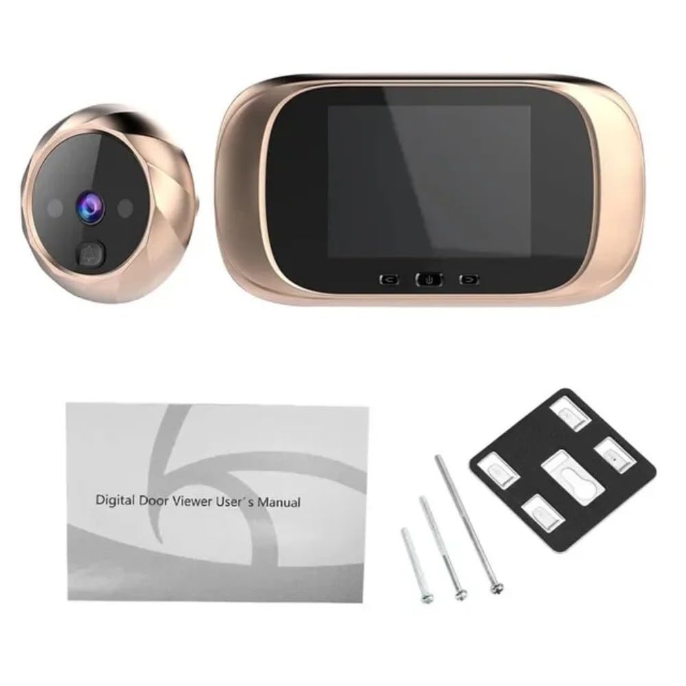 Smart Digital Peephole Door Camera with 2.8 Inch Screen, Automatic Photo Recording, Wide Angle Lens, Battery Operated Door Viewer for Security Surveillance in the