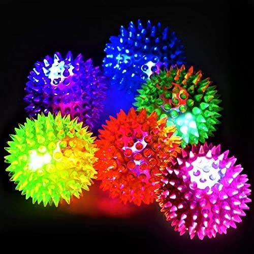 Squeaky Balls for Dogs Small, Fetch Balls for Dogs Rubber 1 Pack Bright Colors TPR Dog Toy Balls Dog Squeaky Toys Spike Ball Dog Chew Toys for Small Dogs Puppy Teething Toys,Light Ball. (B0CGVKT8N6) Amazon Price History, Amazon Price Tracker