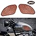 KEEPDSGN Calcomanía para tanque de combustible para motocicleta, almohadilla para tanque de goma retro, protector para almohadilla para tanque de gasolina, adhesivo compatible con Cafe Racer.