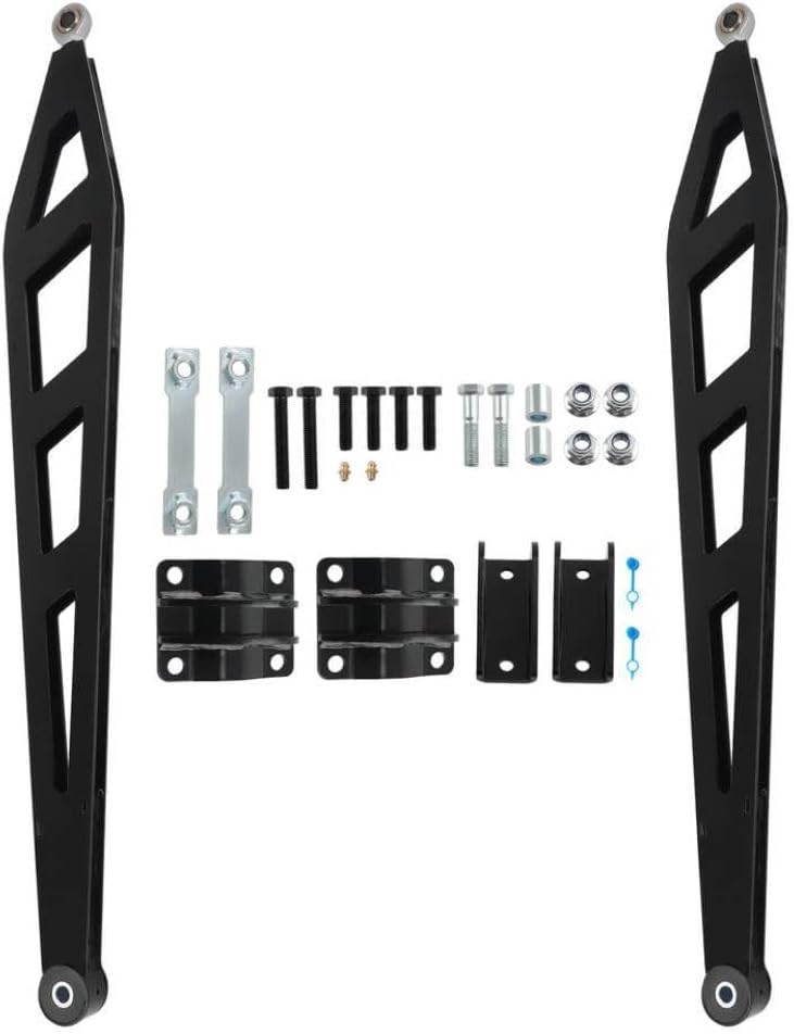 Traction Bars Rear Set Compatible with Silverado Sierra 1500 4WD 7.5 Inch Lift 2007 to 2018 Models