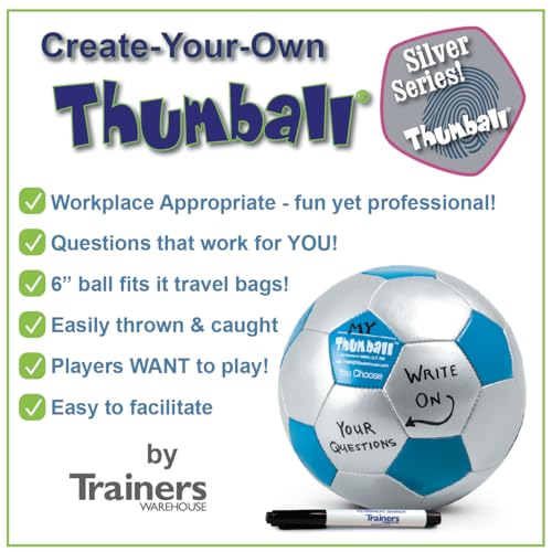 Image of Trainers Warehouse 6 inch Thumball Collection, 32 Prompts for Conversation, Team Building, Relationship and Training