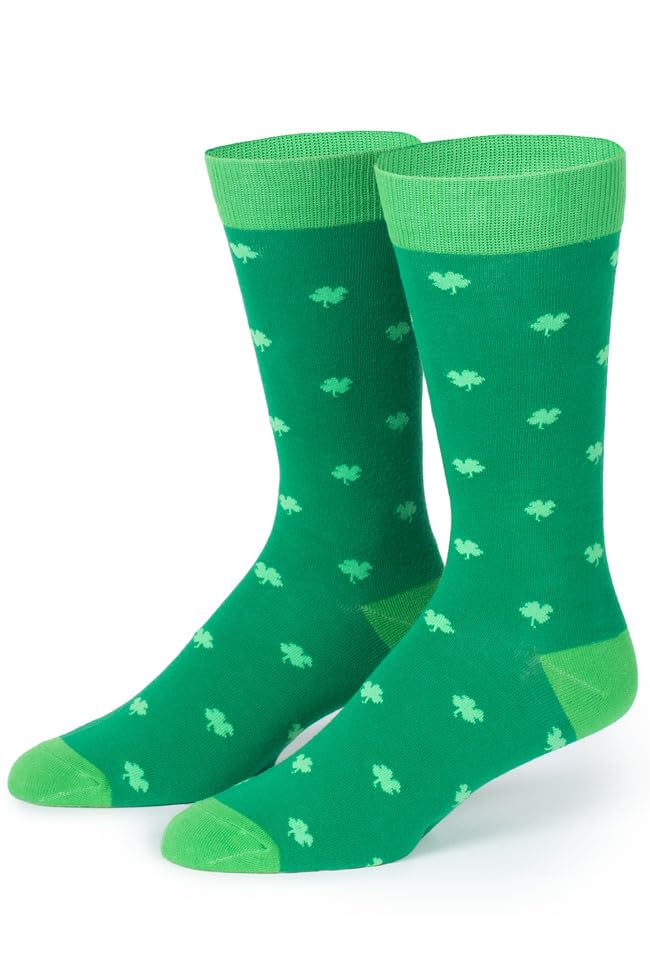 Tipsy Elves Men's St. Patrick's Day Socks - Funny Green St. Paddy's Socks for Men3