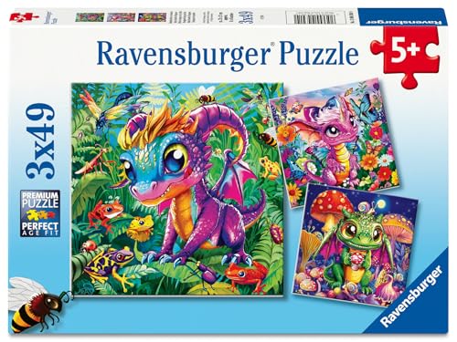 Ravensburger - Puzzle 3x49 pièces - Les bébés Dragons