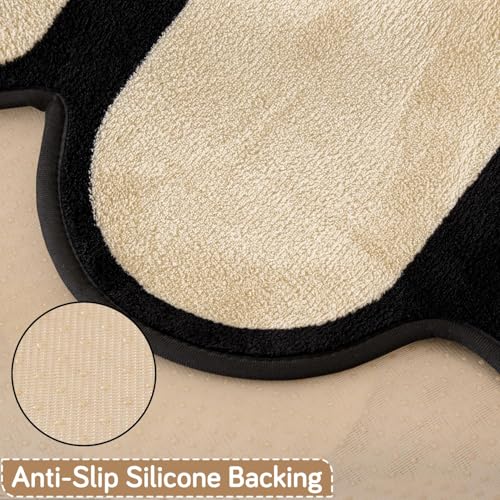 Image of HOKIPO 'Moderna Curves' All Season Anti-Slip Sofa Armrest Cover, 1 Pair, Oyster Beige (NEW-AR-6120-BGE*2)