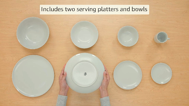 Amazon.com | 10 Strawberry Street 52 Pc Coupe Dinnerware Set