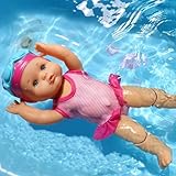 Xwin Sportseries Swimming Doll Bathtub Toy, Battery-Powered Operated Swimming Action Waterproof Bath Pool Doll with Flexible Arms and Legs, Floating Swim Toy for Toddlers (Classic Edition)