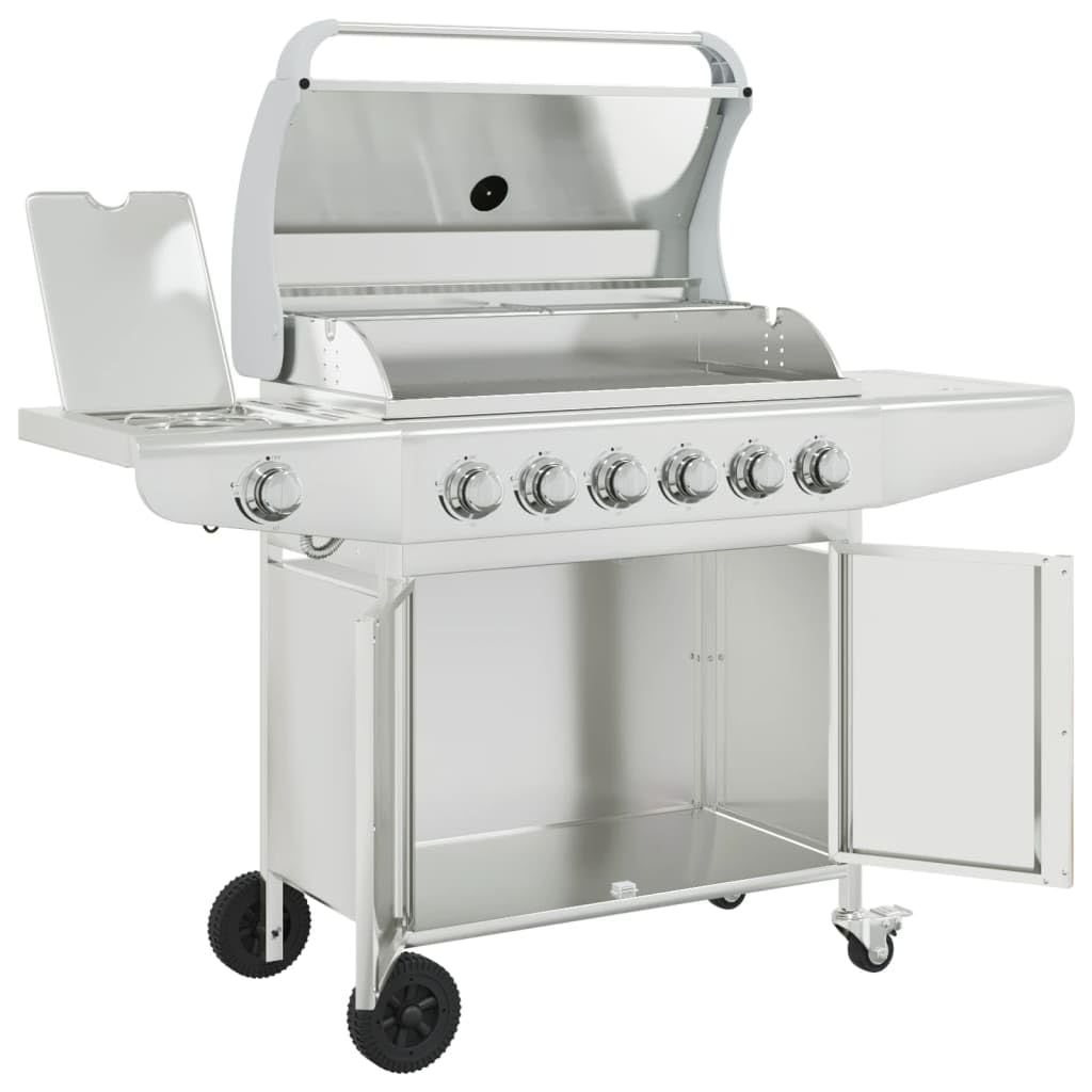Générique Barbecue à gaz avec 7 brûleurs Argent Acier Inoxydable,Maison & Jardin,Arts de la Table & Arts culinaires,Électroménager de Cuisine,Barbecues,Argent,38.7 KG,367594