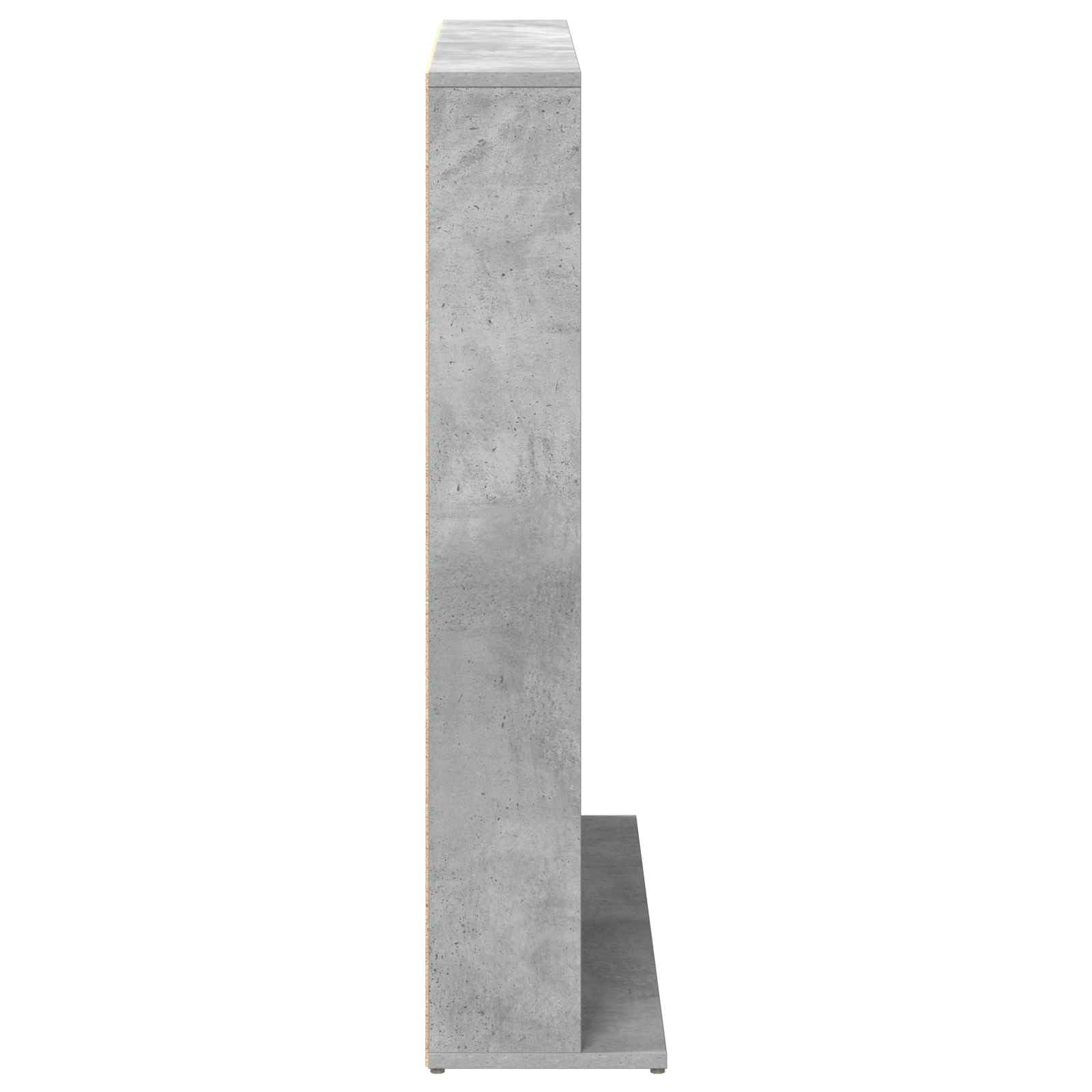 Mueble para CD gris cemento 65 x 23,5 x 97,5 cm de madera ingenierizada