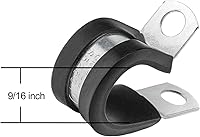 Vista 2 de Adel - Abrazadera de acero de 5/8", paquete de 10