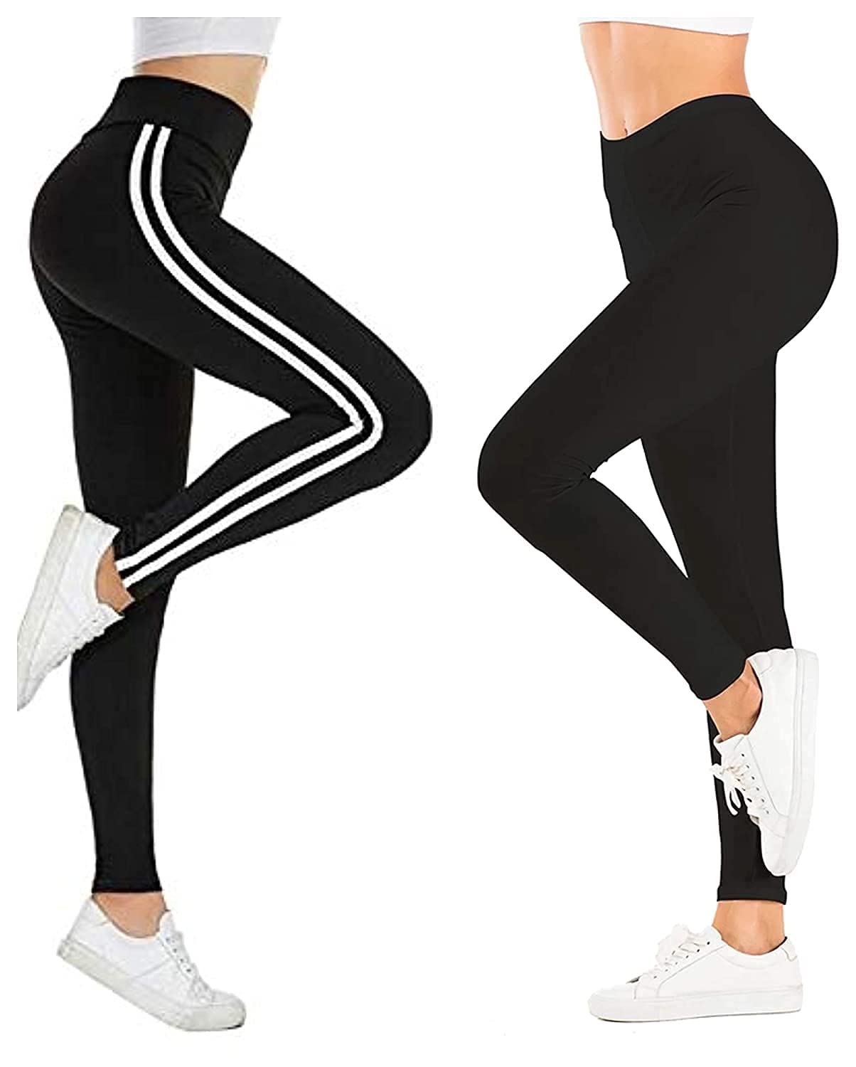 fitg18 Women's Yoga Track Pants | Stretchable Sports Tights Track Pant | Track Pants for Women |Pants for Gym (Pack of 2-Free Size)-picture-37