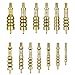 iunio 13-Piece Solid Brass Gun Cleaning Set, Brass Jag with Storage Case for Rifle Maintenance