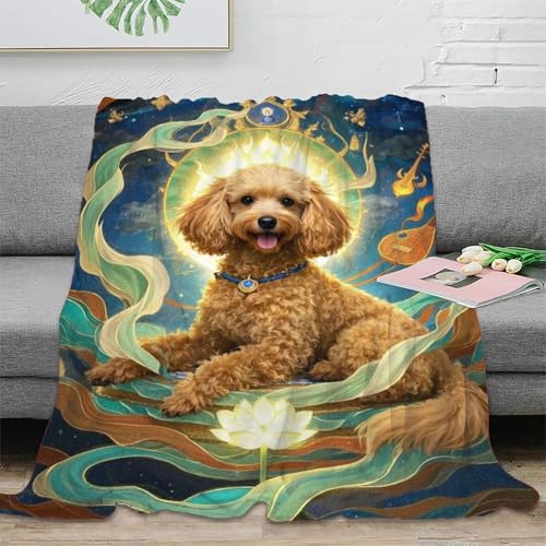 Couverture Poodle 3D cadeau idéal pour offrir douceur et réconfort unique