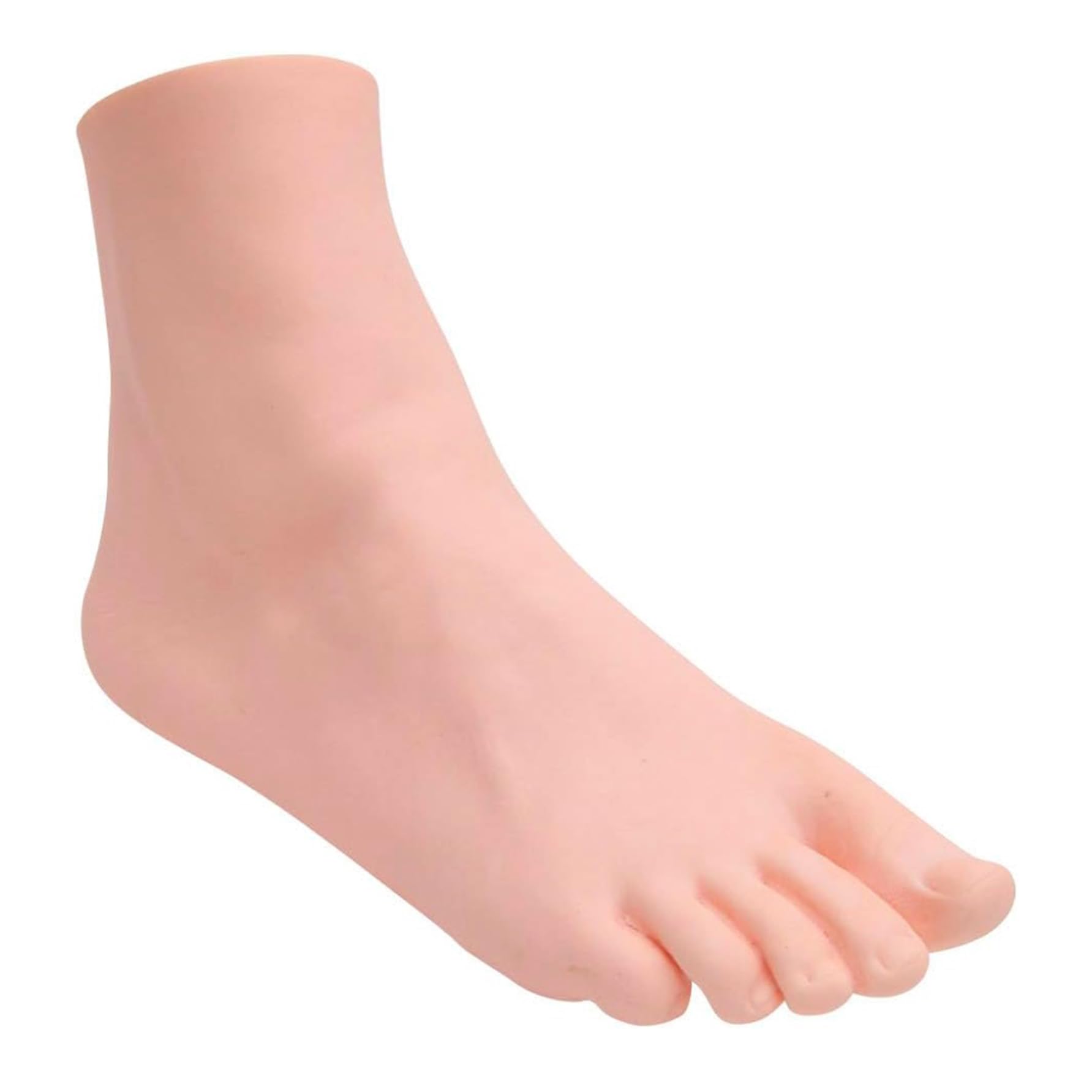 LDJFCCA fake Feet,Lifelike Manikin Feet,Lifesize Female Mannequin Foot Model for Painting Teaching Arts Drawing Sketching Jewelry Display -Right Foot,22.5cm, fake foot
