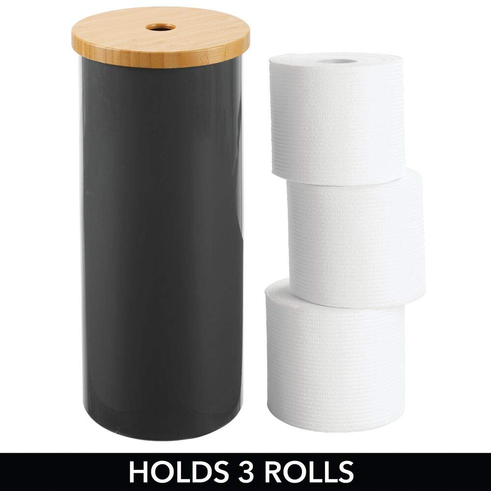 MDesign Toilettenpapier-Box Mit Deckel - Hygienische Aufbewahrung Weiß