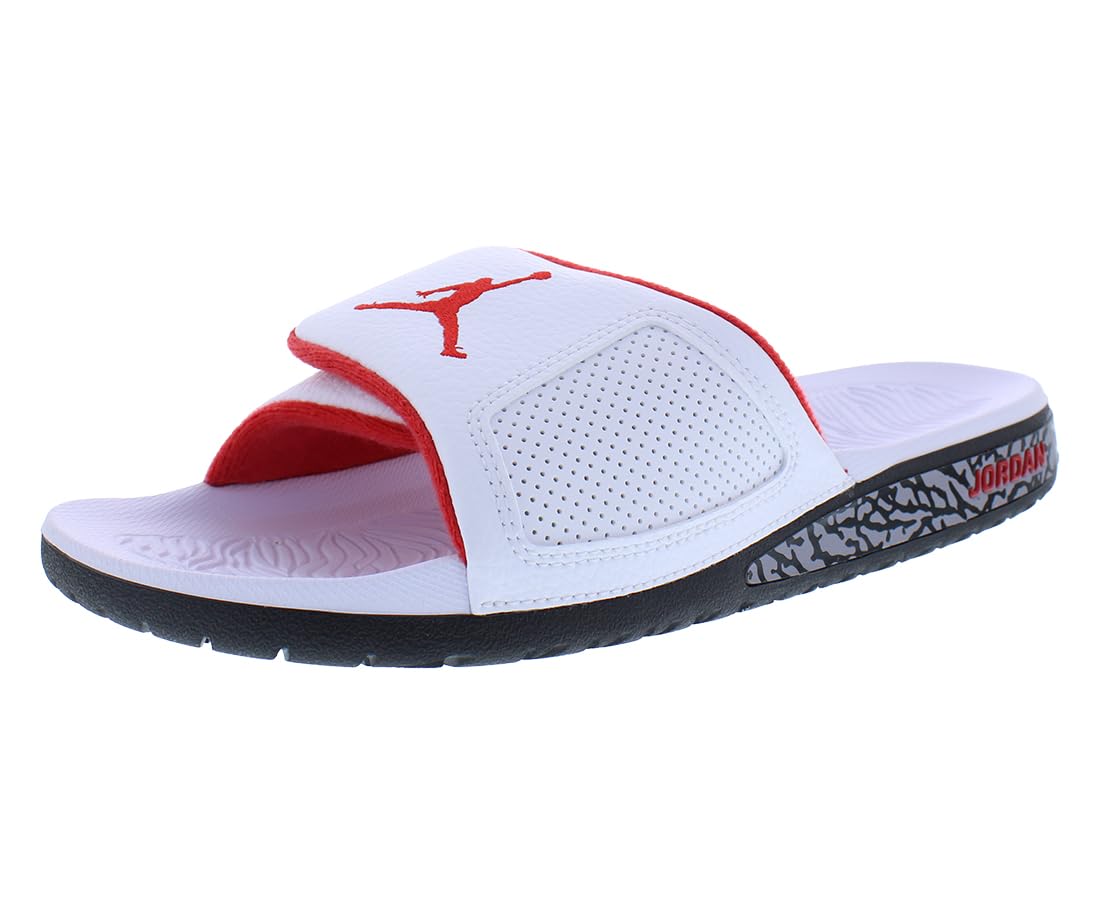 JordanNike Jordan Hydro 3 Mens Sandals 854556-103_9 - White/University RED-Black