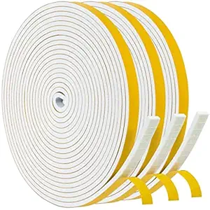 Blosy Window Seal Foam Strip, White (1/4
