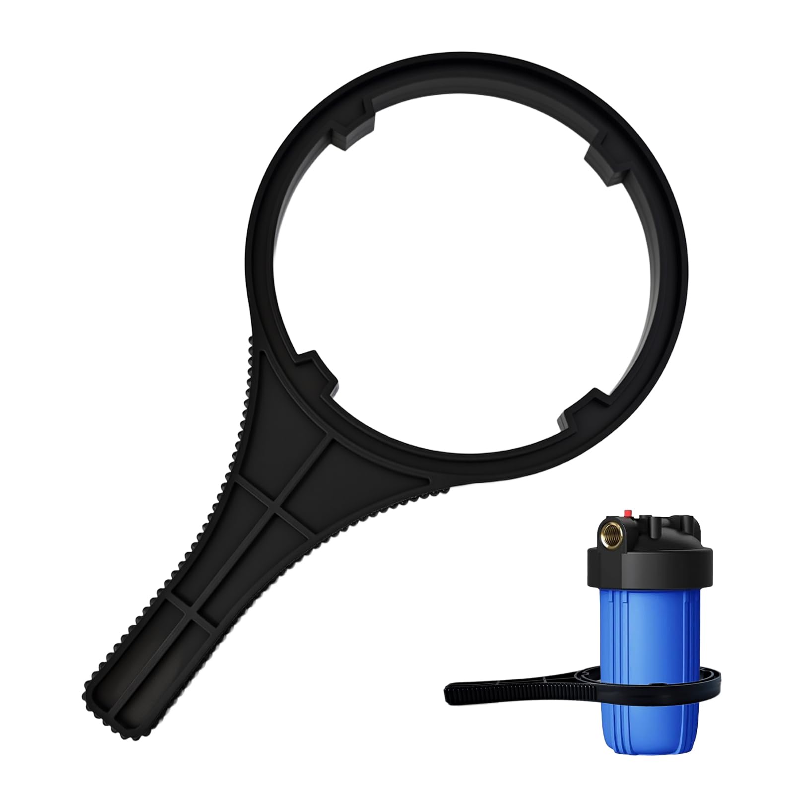 Water Filter Wrench for big 'Big Blue Housings, Anti-slip teeth design