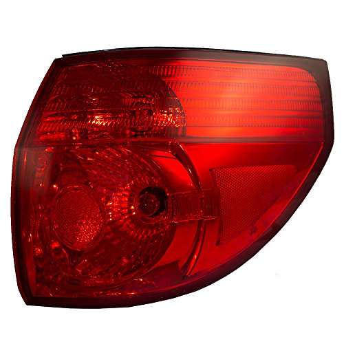 Passengers Taillight Quarter Panel Mounted Tail Lamp Replacement for Toyota Van 81550AE020