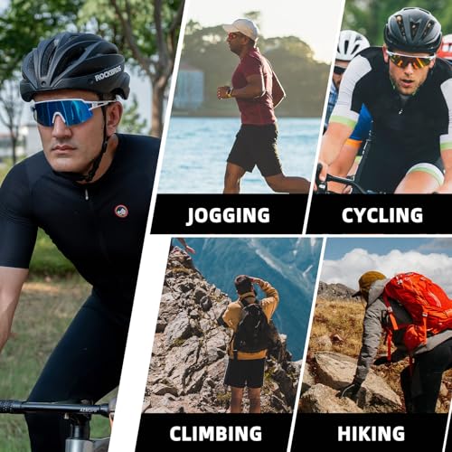 Image of ROCKBROS Polarized Sports Sunglasses Men Women - UV400 Protection Goggle with Myopia Frame for Running Cycling Driving