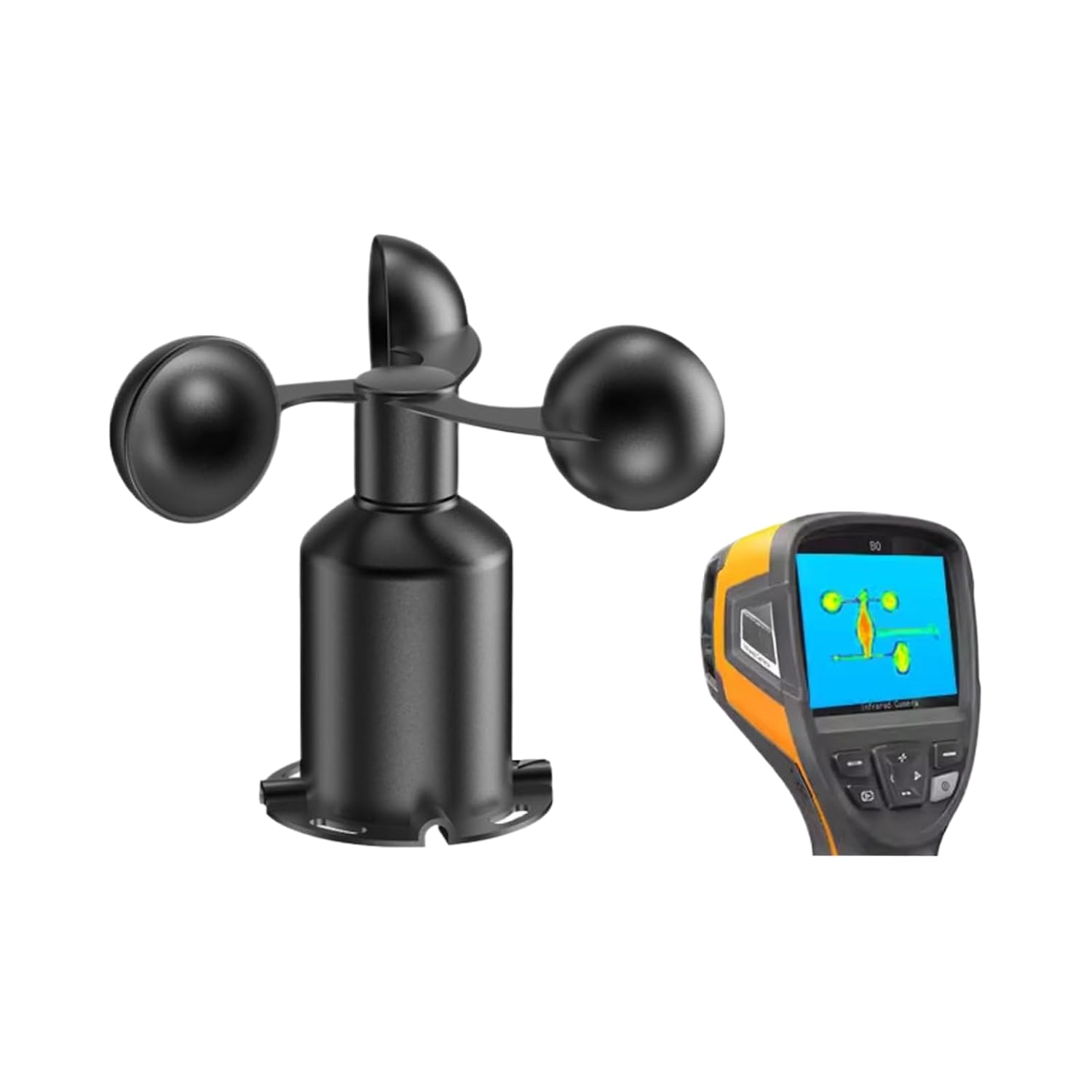 Small Wind Speed Sensor polycarbon Three-Cup Type RS485(Baking Paint)