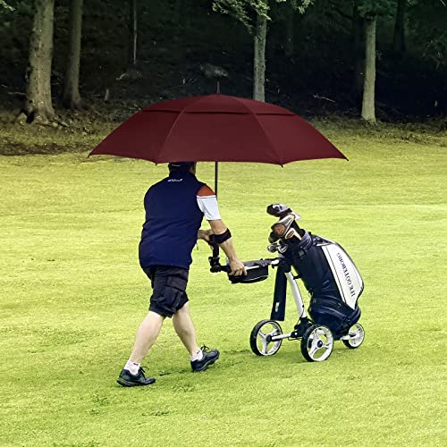 Trenovo Automatic Open Golf Umbrella, 47/54/62/68 Inch Extra Large Umbrella Oversize Double Vented Canopy, Uv Protection Waterproof Windproof Stick Umbrellas For Rain Men And Women #TOP6