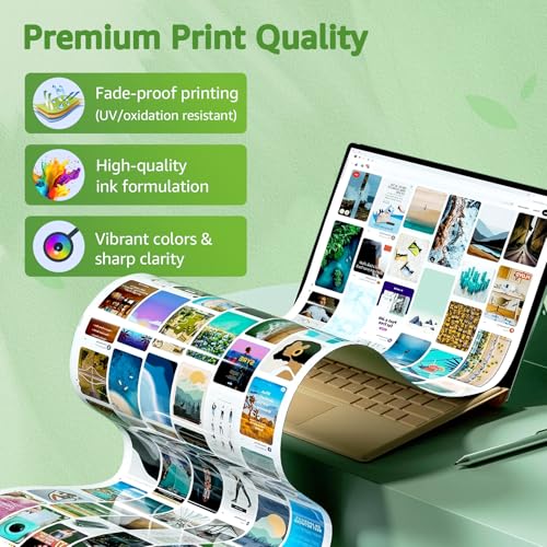 GREENSKY 104 Farbstofftinte Kompatibel mit Epson 102 104 Multipack für Epson EcoTank ET-2870 ET-4800 ET-2876 ET-2862 ET-2861 ET-2820 ET-2810 ET-2875 ET-4850 ET-2850 ET-4856 ET-2856 ET-3850(5P)