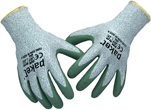 Pakel 5300-30-7 High Performance Non-Slip Level 5 Cut Resistant Knit Wrist Gloves (Size 7)