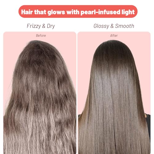 Image of Luseta Glossing Pearl Shampoo and Conditioner Set 2 * 16.9 Fl Oz | Shine Boosting Sulfate Free for Color Treated Hair, Argan Oil Moisturizing Frizz Control Smoothing for Dry Damaged Hair
