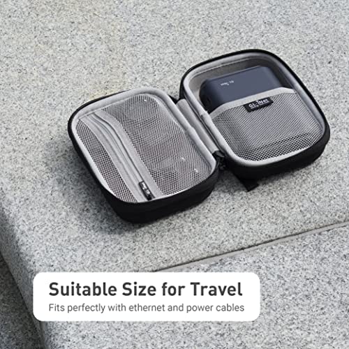 Image of GL.iNet Gadget Organizer Case for Travel Routers GL-AXT1800 / GL-MT3000 / GL-SFT1200 / GL-E750, Chargers, Cables, and Accessories, Sturdy & Durable Pouch, Hand-carry EVA bag, Anti-shock, Water Resistant